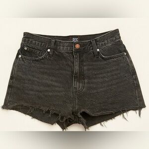BDG Girlfriend High-Rise Black Denim Cutoff Shorts Size 26 EUC Backyard BBQ
